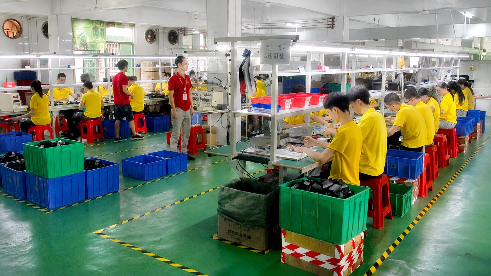 LinkStar power adapter assembly line